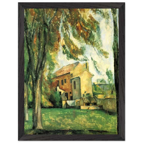 The pond of the Jas de Bouffan by Paul Cézanne — Framed art print at Zephyeer