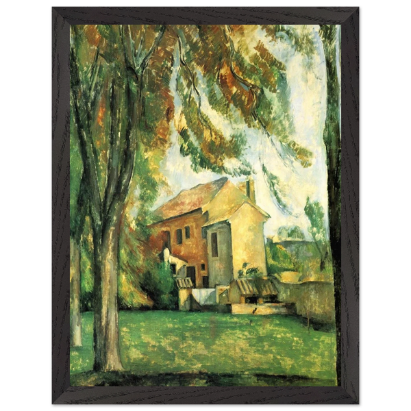 The pond of the Jas de Bouffan by Paul Cézanne — Framed art print at Zephyeer