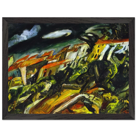 VIEW OF CERET by Chaim Soutine — Framed art print at Zephyeer