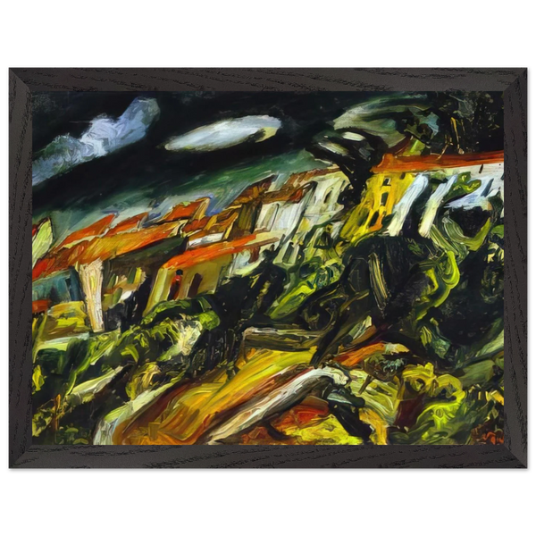 VIEW OF CERET by Chaim Soutine — Framed art print at Zephyeer