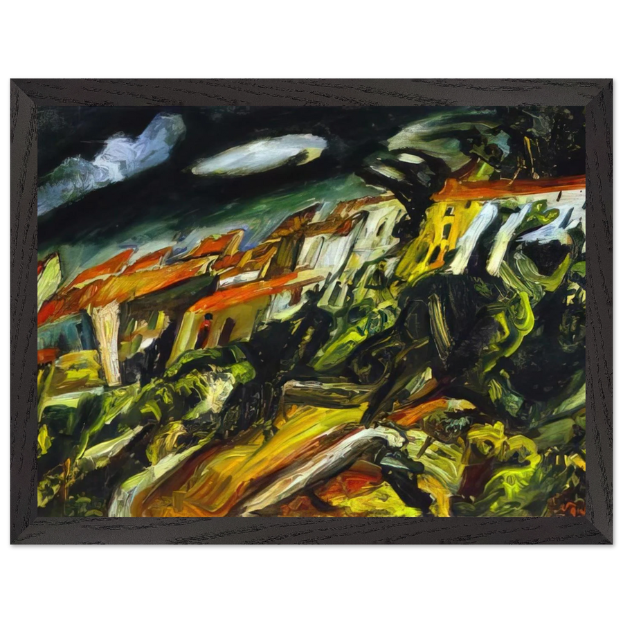 VIEW OF CERET by Chaim Soutine — Framed art print at Zephyeer