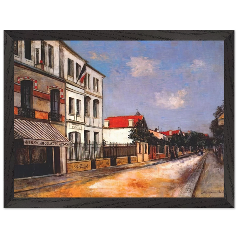 ASNIERES STREET by Maurice Utrillo — Framed art print at Zephyeer
