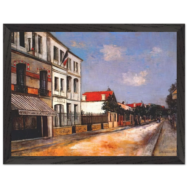 ASNIERES STREET by Maurice Utrillo — Framed art print at Zephyeer