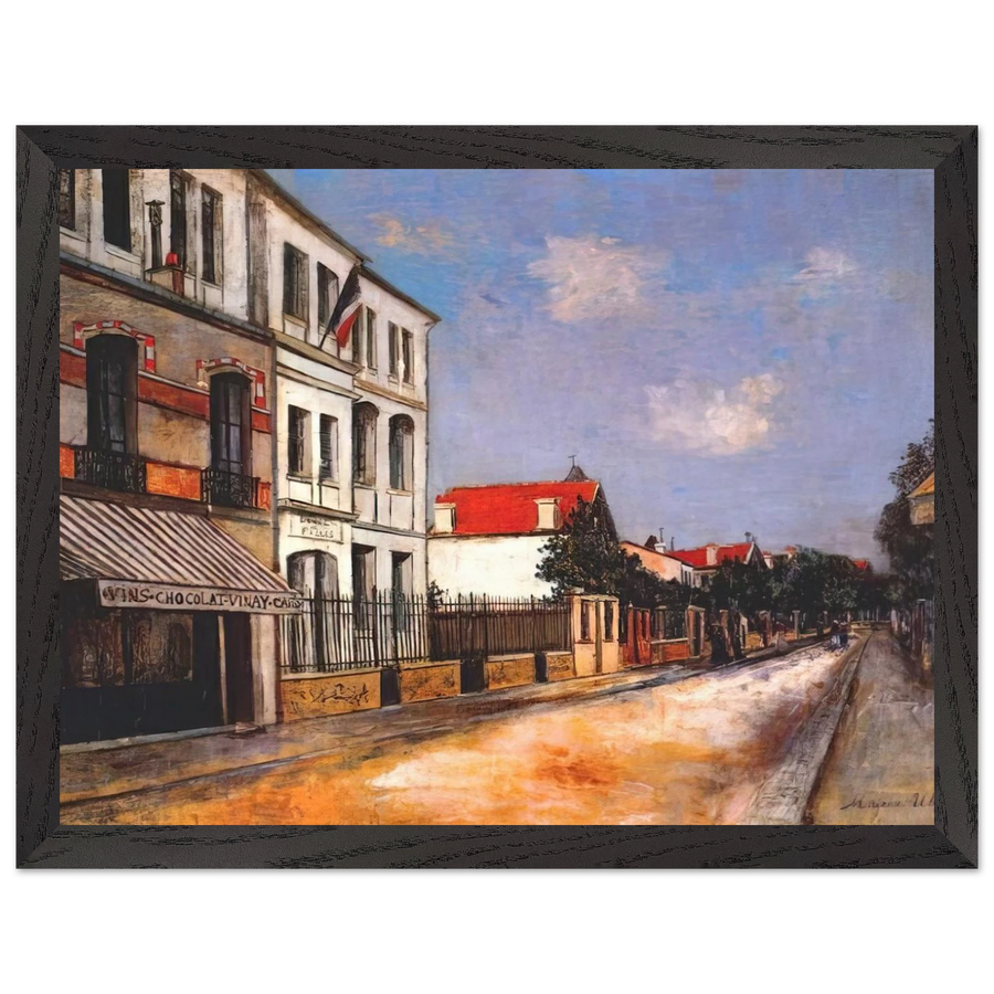 ASNIERES STREET by Maurice Utrillo — Framed art print at Zephyeer