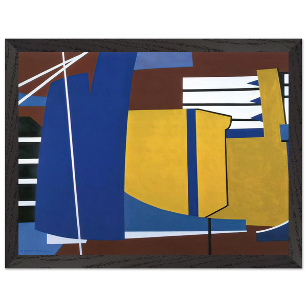 Nacelles Under Construction - 1946 by Ralston Crawford — Framed art print at Zephyeer