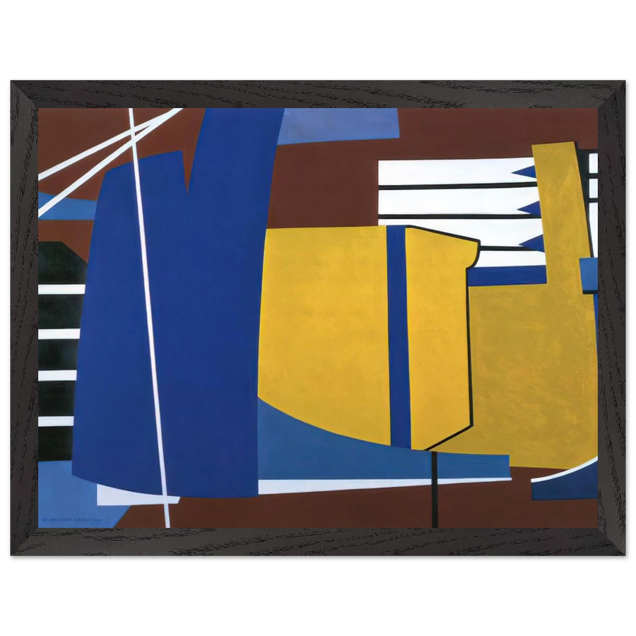 Nacelles Under Construction - 1946 by Ralston Crawford — Framed art print at Zephyeer