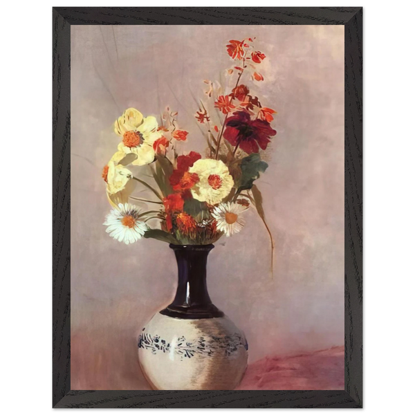 VASE OF FLOWERS 9 by Odilon Redon — Framed art print at Zephyeer