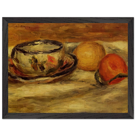 Cup, Lemon and Tomato by Pierre-Auguste Renoir — Framed art print at Zephyeer