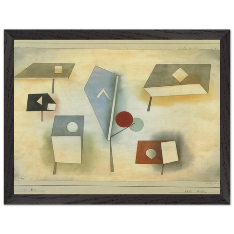 SIX SPECIES 1921 by Paul Klee — Framed art print at Zephyeer