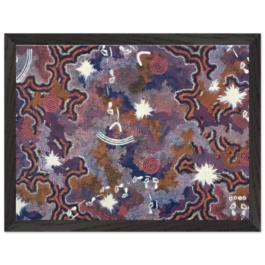 Ngarlu - 1994 by Clifford Possum Tjapaltjarri — Framed art print at Zephyeer