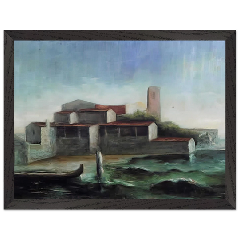 LO SQUERO DI SAN TROVASO 1938 by Carlo Carra — Framed art print at Zephyeer