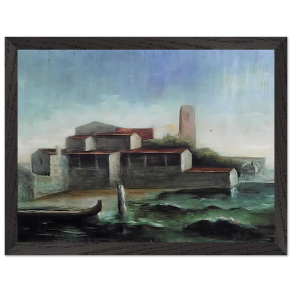 LO SQUERO DI SAN TROVASO 1938 by Carlo Carra — Framed art print at Zephyeer