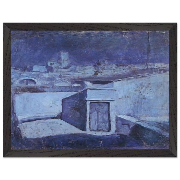 The roofs of Barcelona in the moonlight by Pablo Picasso — Framed art print at Zephyeer