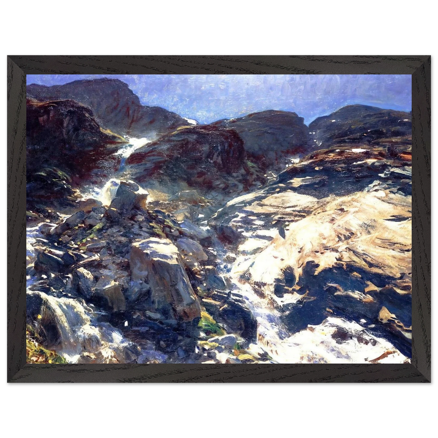 Glacier Streams by John Singer Sargent — Framed art print at Zephyeer