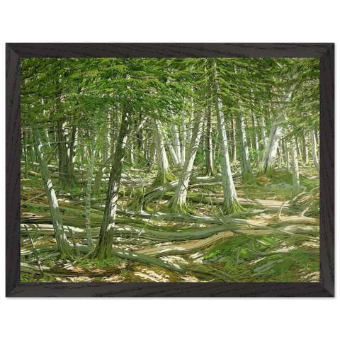 Old Windfall - 1982 by Neil Welliver — Framed art print at Zephyeer