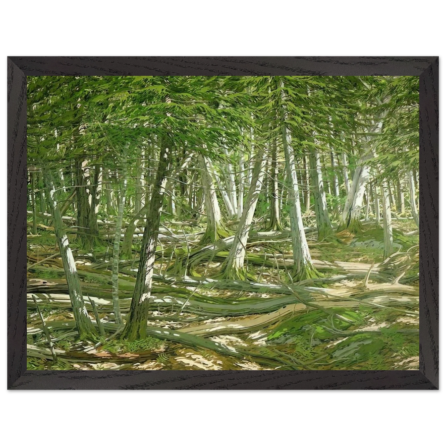 Old Windfall - 1982 by Neil Welliver — Framed art print at Zephyeer