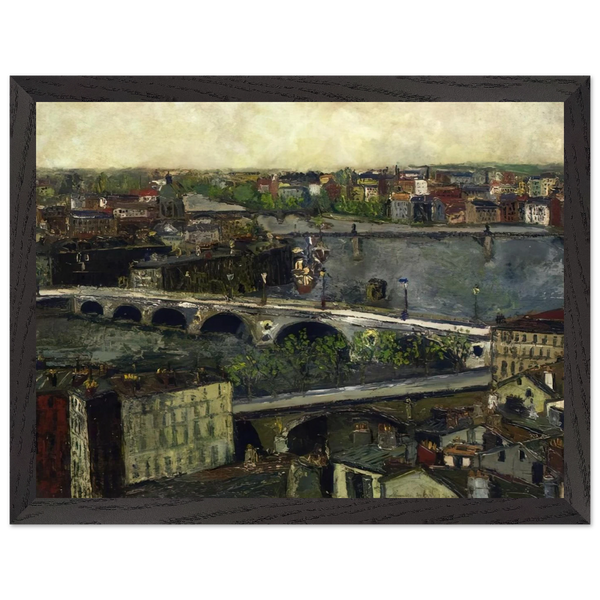 THE BRIDGES OF TOULOUSE by Maurice Utrillo — Framed art print at Zephyeer
