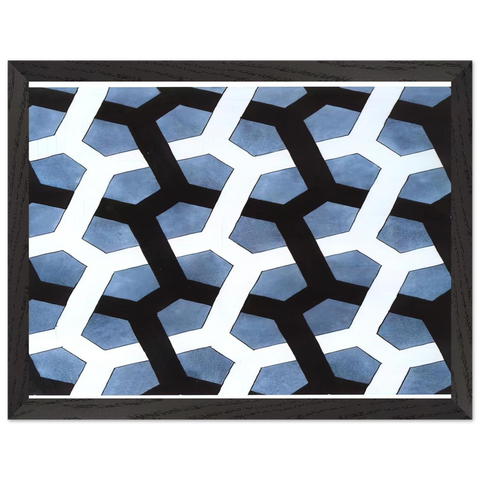 INTERLACED HEXAGON by MC Escher — Framed art print at Zephyeer