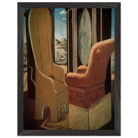 FURNITURE IN THE VALLEY by Giorgio de Chirico — Framed art print at Zephyeer