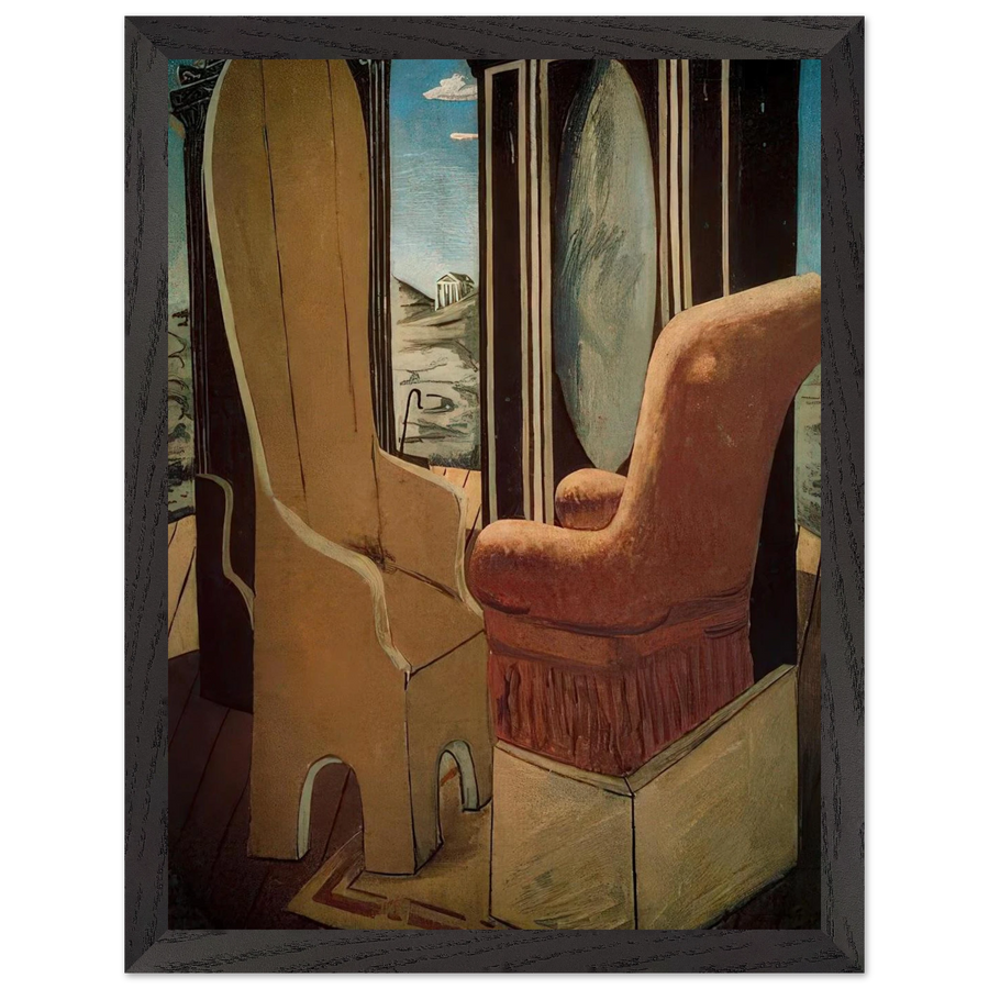 FURNITURE IN THE VALLEY by Giorgio de Chirico — Framed art print at Zephyeer