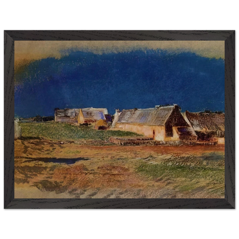 LANDSCAPE IN BRITTANY PEYRELEBADE by Odilon Redon — Framed art print at Zephyeer