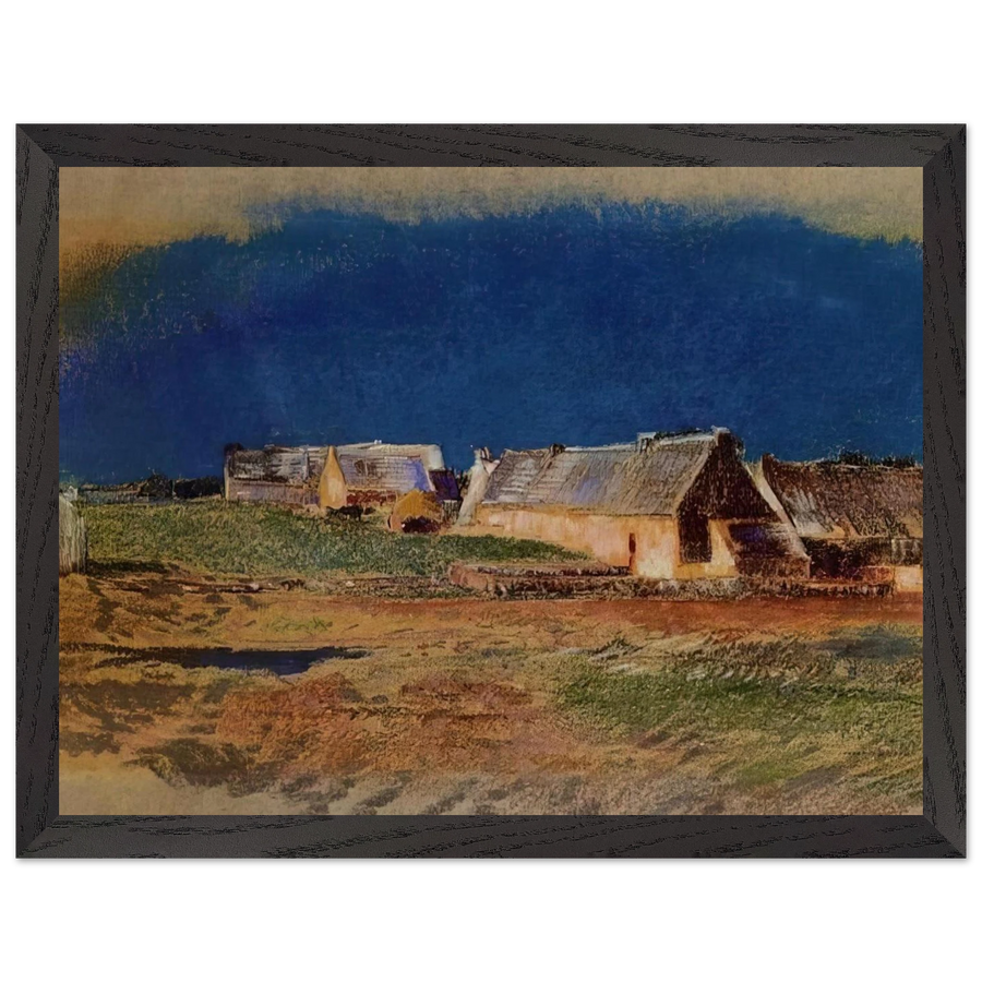 LANDSCAPE IN BRITTANY PEYRELEBADE by Odilon Redon — Framed art print at Zephyeer