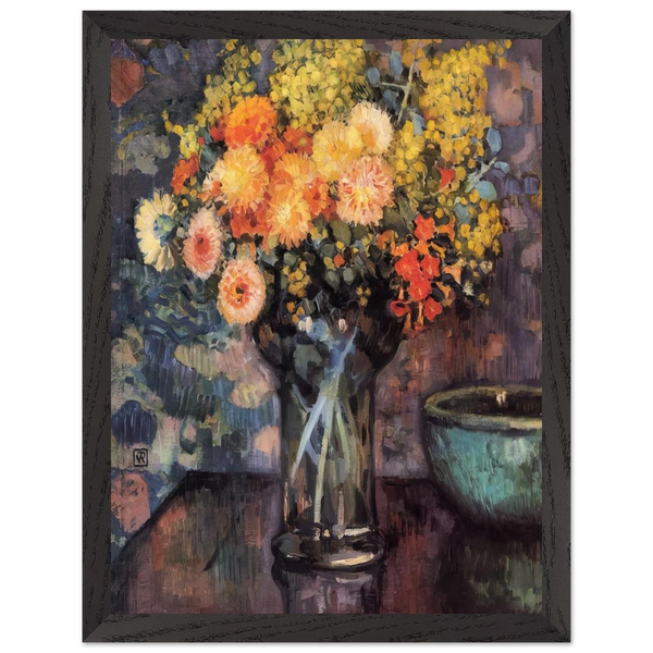 VASE OF FLOWERS by Theo van Rysselberghe — Framed art print at Zephyeer