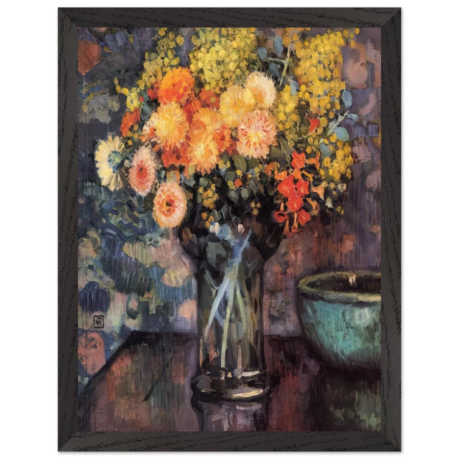 VASE OF FLOWERS by Theo van Rysselberghe — Framed art print at Zephyeer
