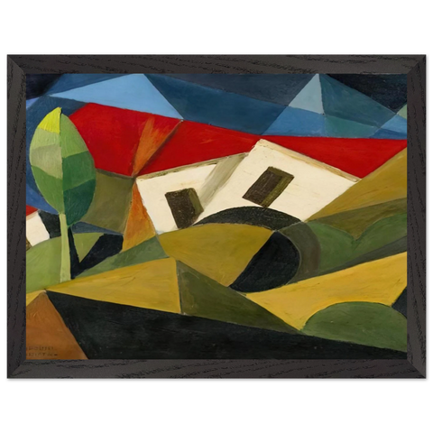 LANDSCAPE 1918 by Enrico Prampolini — Framed art print at Zephyeer