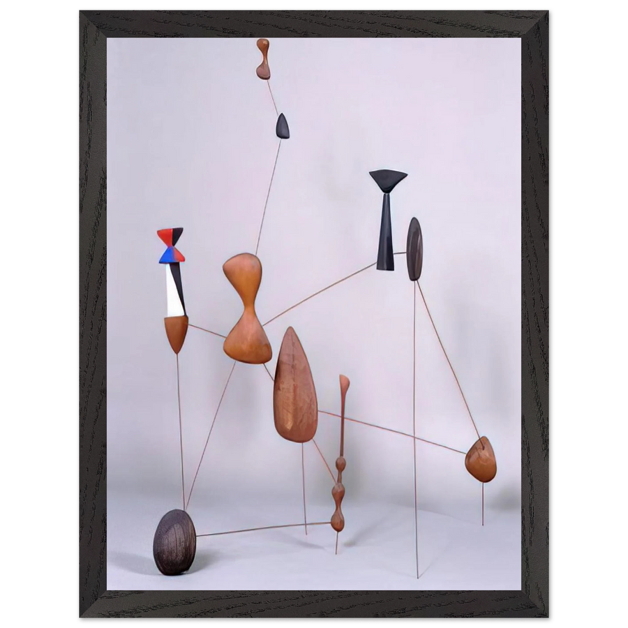 VERTICAL CONSTELLATION WITH BOMB 1943 by Alexander Calder — Framed art print at Zephyeer