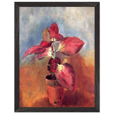 BEGONIA IN A POT by Odilon Redon — Framed art print at Zephyeer