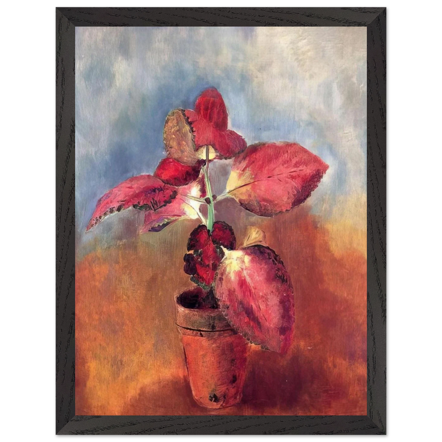 BEGONIA IN A POT by Odilon Redon — Framed art print at Zephyeer