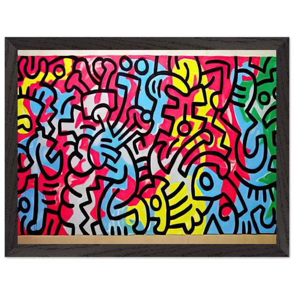 UNTITLED 1987 by Keith Haring — Framed art print at Zephyeer