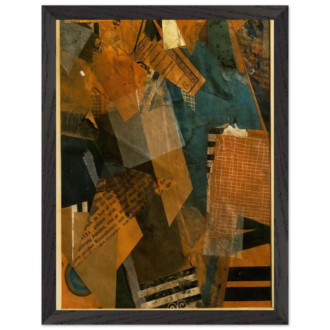 FORMS IN SPACE 1920 by Kurt Schwitters — Framed art print at Zephyeer