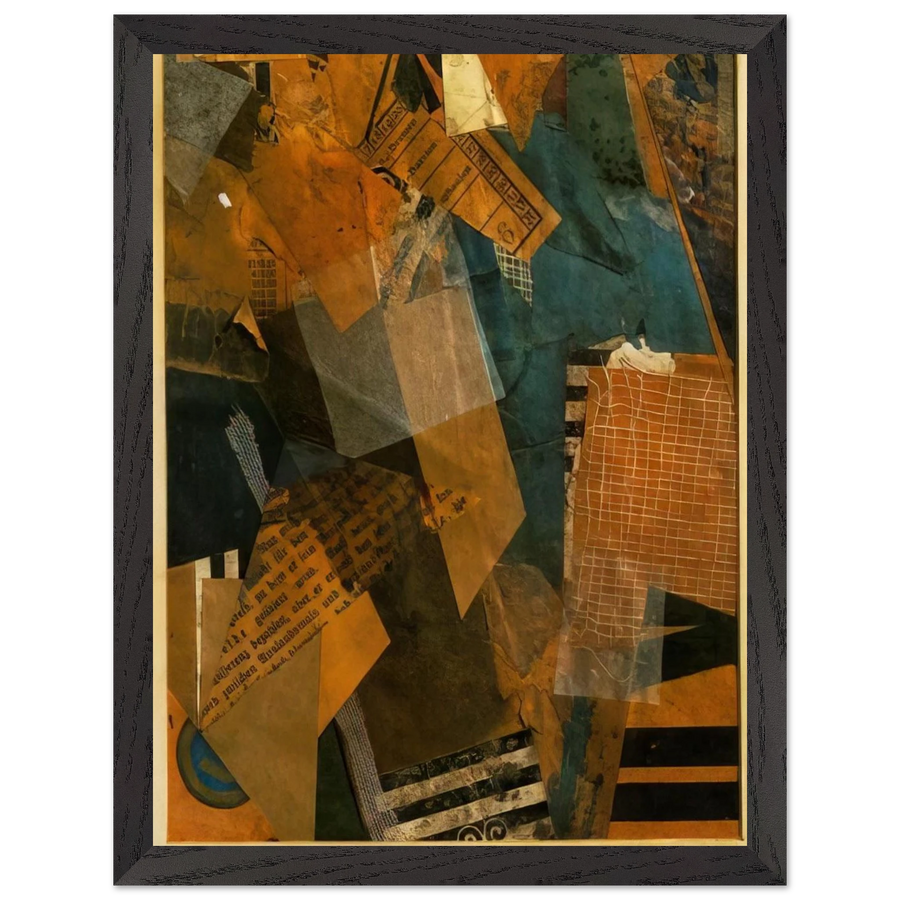 FORMS IN SPACE 1920 by Kurt Schwitters — Framed art print at Zephyeer