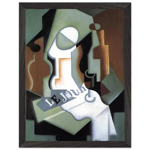 BOTTLE AND FRUIT DISH by Juan Gris — Framed art print at Zephyeer