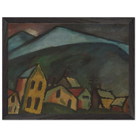 BERGLANDSCHAFT MIT H USERN 1912 by Alexej von Jawlensky — Framed art print at Zephyeer