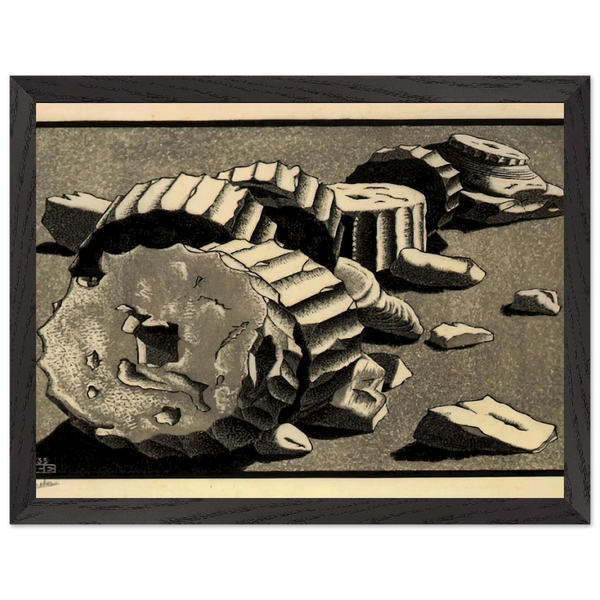 SELINUNTE SICILY OCTOBER 1935 1935 by MC Escher — Framed art print at Zephyeer
