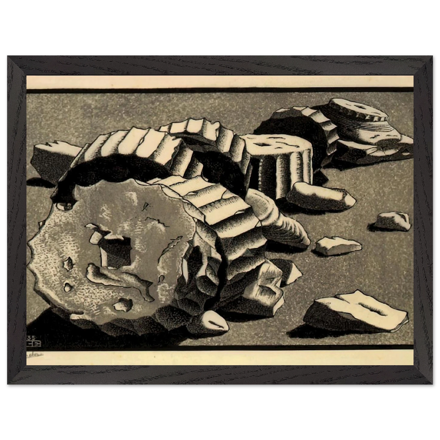 SELINUNTE SICILY OCTOBER 1935 1935 by MC Escher — Framed art print at Zephyeer