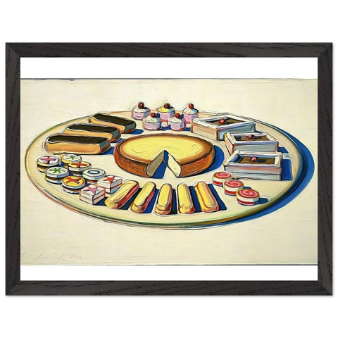 French Pastries - 1963 by Wayne Thiebaud — Framed art print at Zephyeer