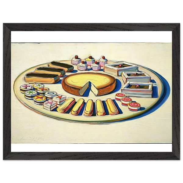 French Pastries - 1963 by Wayne Thiebaud — Framed art print at Zephyeer