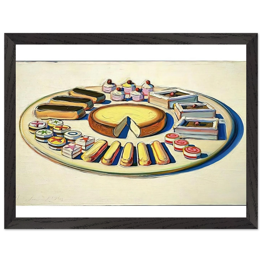 French Pastries - 1963 by Wayne Thiebaud — Framed art print at Zephyeer