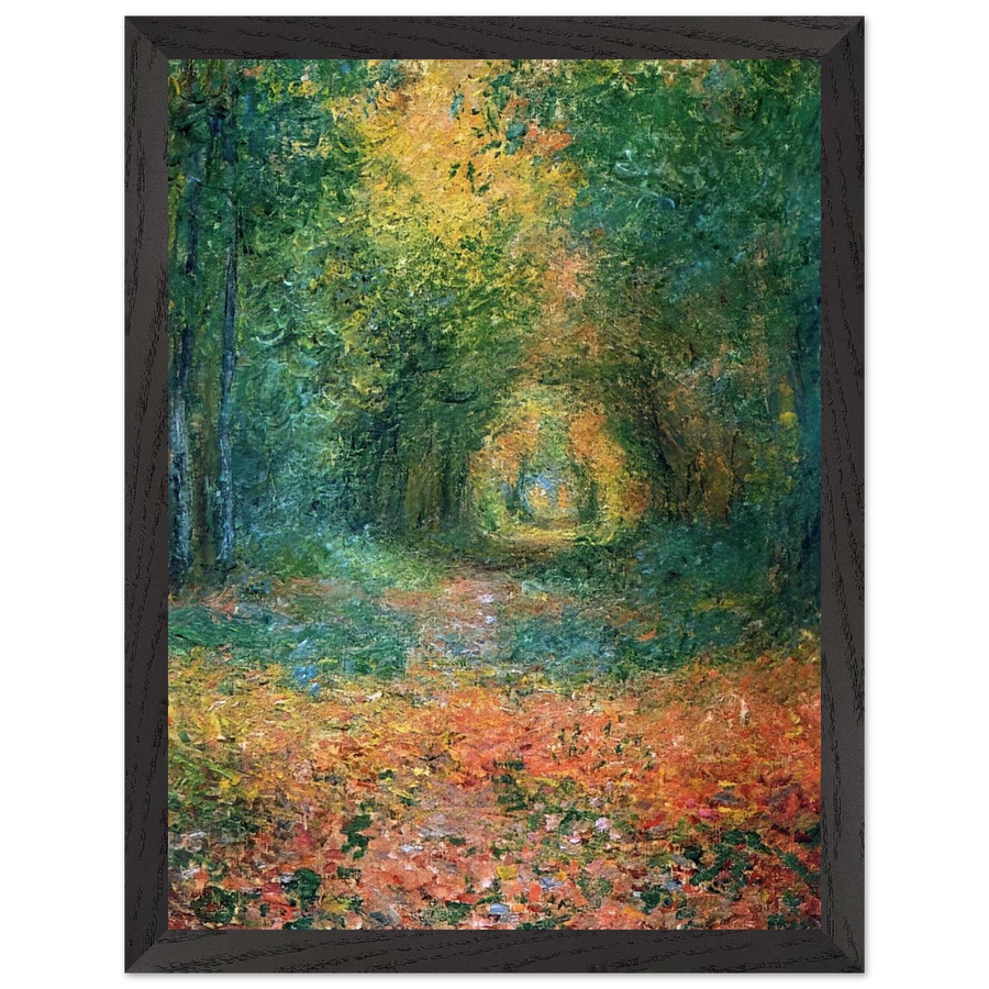 The Undergrowth in the Forest of Saint-Germain by Claude Monet — Framed art print at Zephyeer