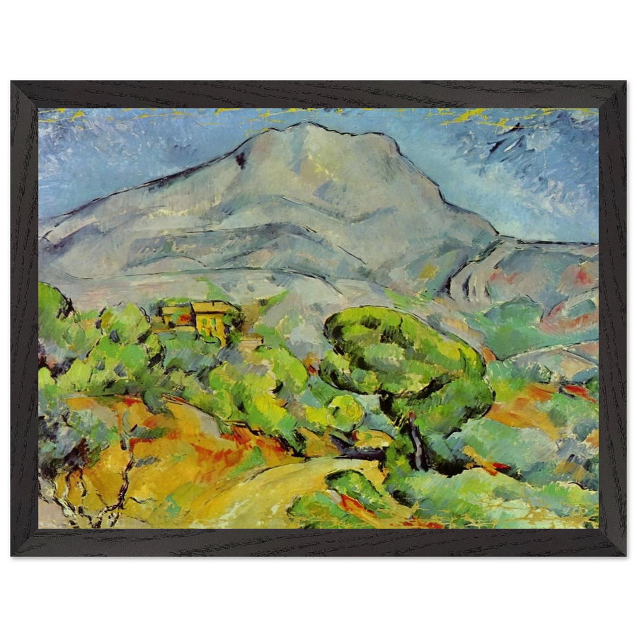 Road near Mont Sainte-Victoire by Paul Cézanne — Framed art print at Zephyeer