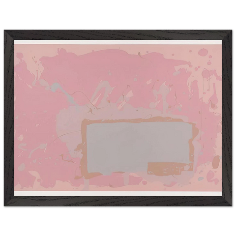Grey  Blue on Pink - 1971 by John Hoyland — Framed art print at Zephyeer