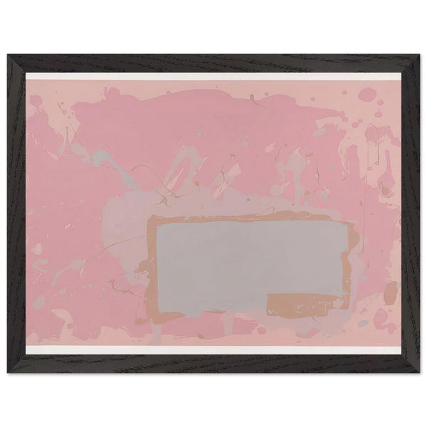 Grey  Blue on Pink - 1971 by John Hoyland — Framed art print at Zephyeer