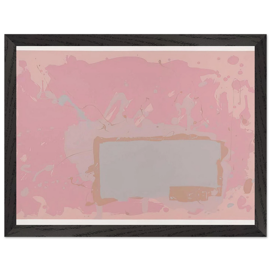 Grey  Blue on Pink - 1971 by John Hoyland — Framed art print at Zephyeer