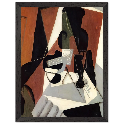 STRAWBERRY JAM 1917 by Juan Gris — Framed art print at Zephyeer
