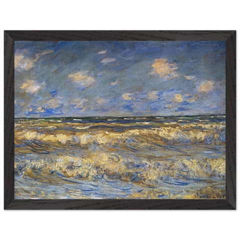 Rough Sea by Claude Monet — Framed art print at Zephyeer