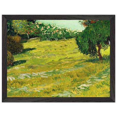Garden with Weeping Willow by Vincent van Gogh — Framed art print at Zephyeer